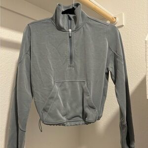 Lululemon, pull over, grey, half zip, size 2